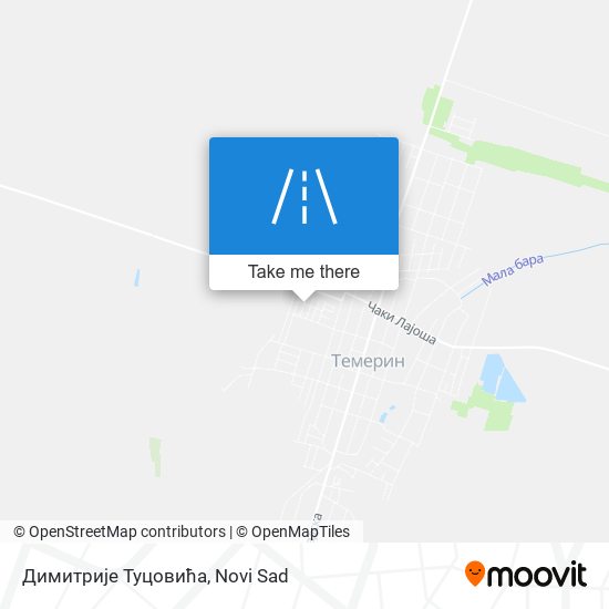 Димитрије Туцовића map