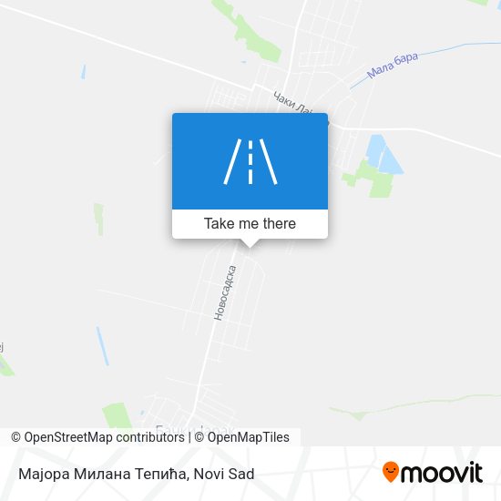 Мајора Милана Тепића map
