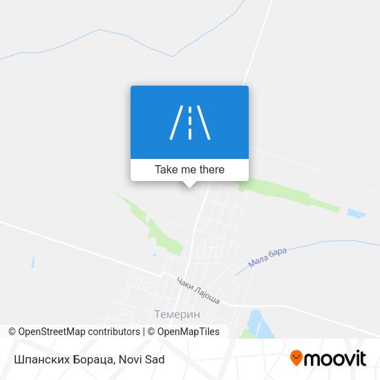 Шпанских Бораца map