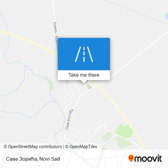 Саве Зорића map