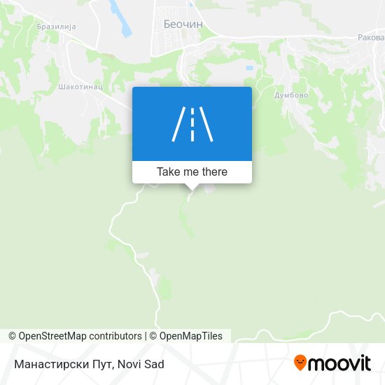 Манастирски Пут map