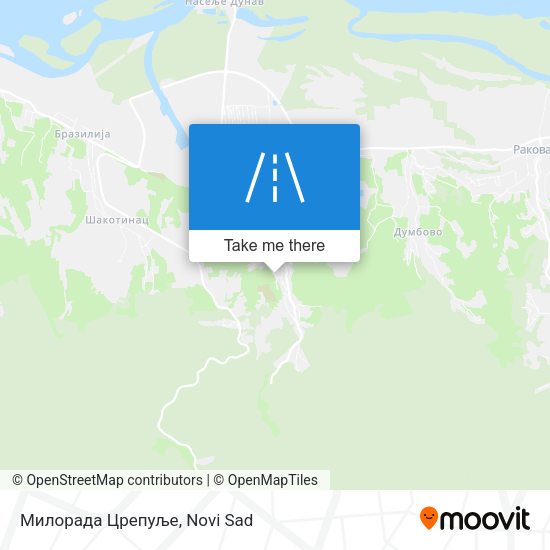 Милорада Црепуље map