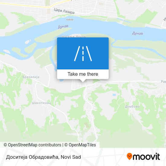 Доситеја Обрадовића map