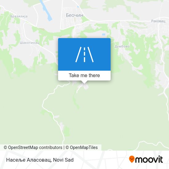 Насеље Аласовац map