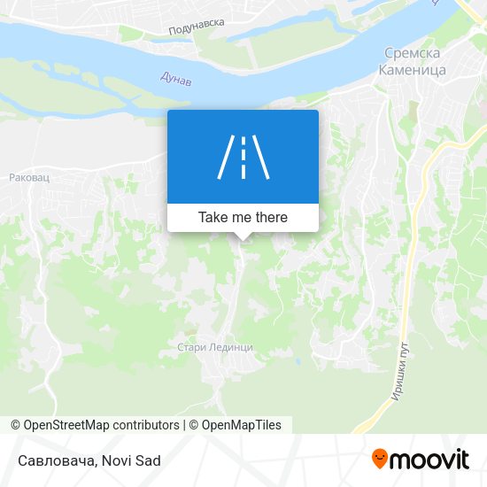 Савловача map