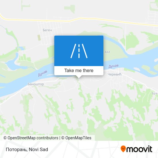 Поторањ map