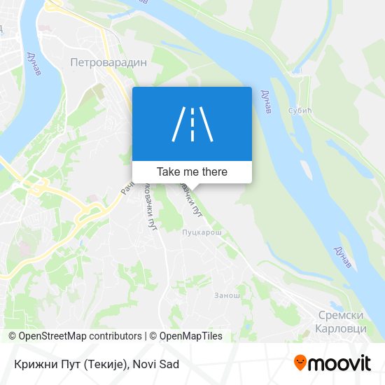 Крижни Пут (Текије) map