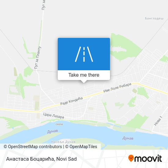 Анастаса Боцарића map