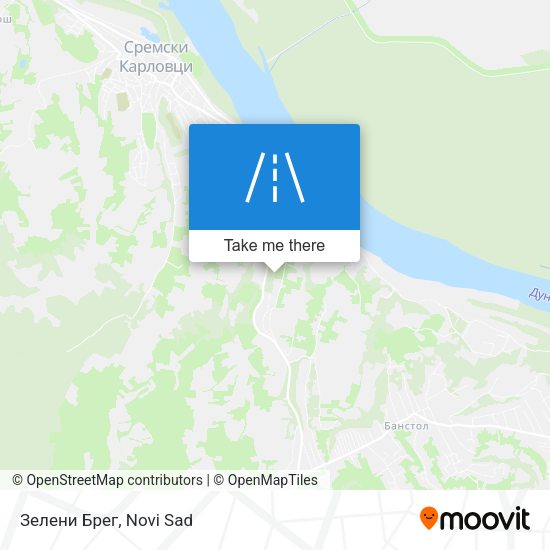 Зелени Брег map