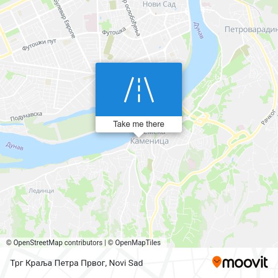 Трг Краља Петра Првог map