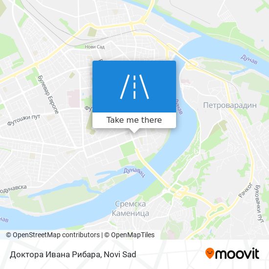 Доктора Ивана Рибара map