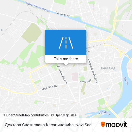 Доктора Светислава Касапиновића map
