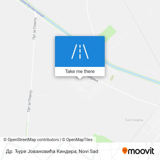 Др. Ђуре Јовановића Киндера map