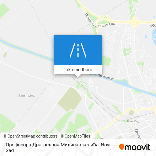 Професора Драгослава Милисављевића map