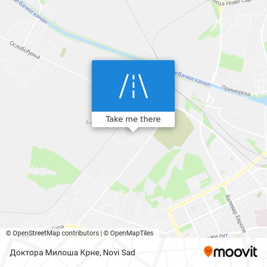 Доктора Милоша Крне map