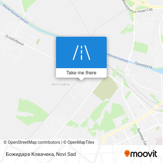 Божидара Ковачека map