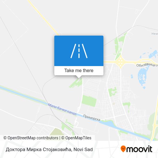 Доктора Мирка Стојаковића map