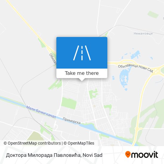 Доктора Милорада Павловића map