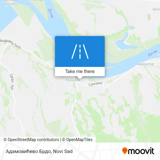 Адамовићево Брдо map