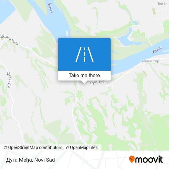 Дуга Међа map