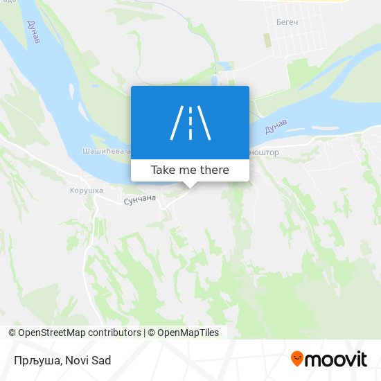 Прљуша map