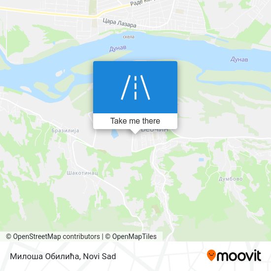 Милоша Обилића map