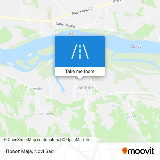 Првог Маја map
