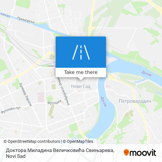 Доктора Миладина Величковића Свињарева map