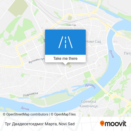 Трг Двадесетседмог Марта map