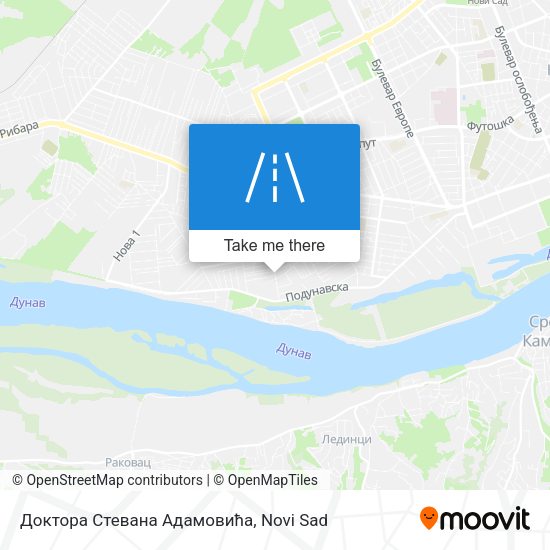 Доктора Стевана Адамовића map