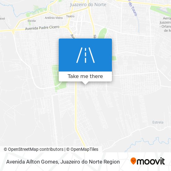 Mapa Avenida Aílton Gomes