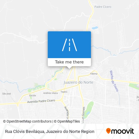 Mapa Rua Clóvis Beviláqua