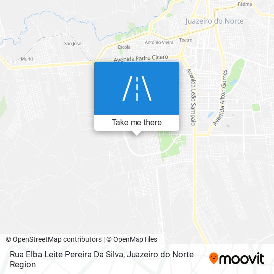 Mapa Rua Elba Leite Pereira Da Silva