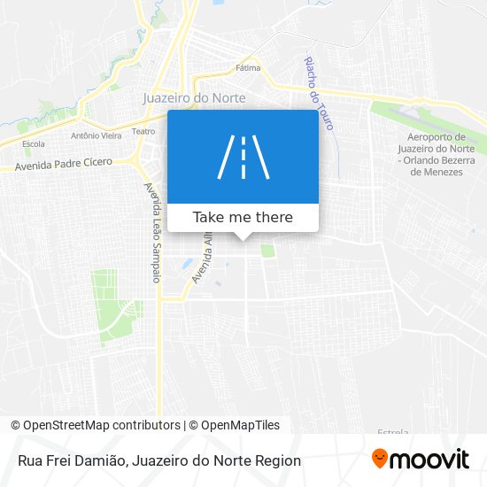 Rua Frei Damião map