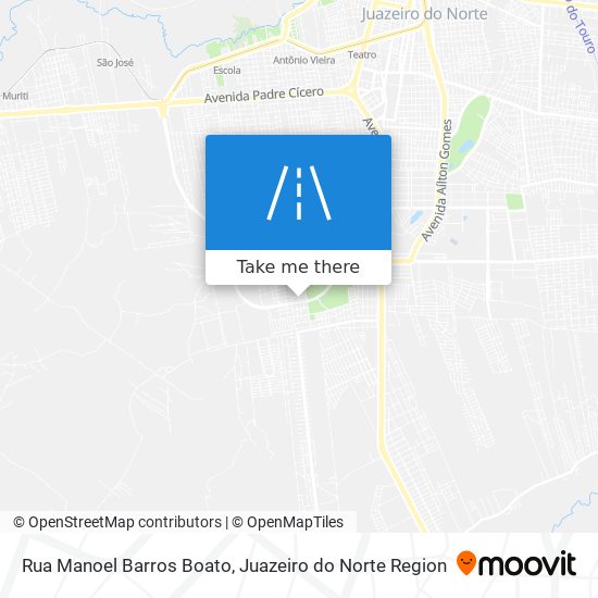 Mapa Rua Manoel Barros Boato