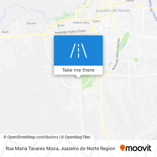 Mapa Rua Maria Tavares Moca