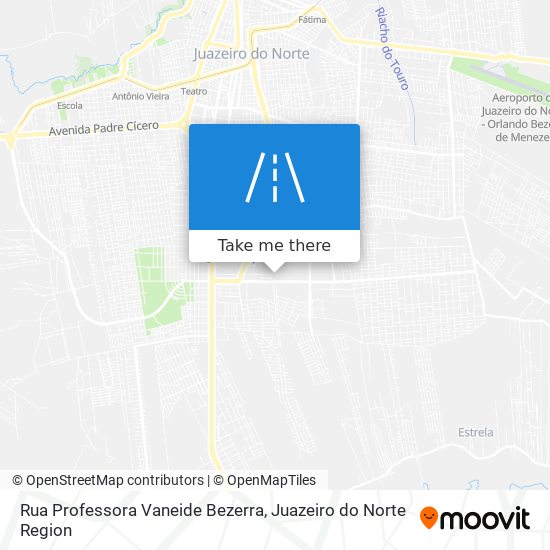 Mapa Rua Professora Vaneide Bezerra