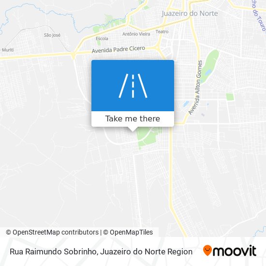 Mapa Rua Raimundo Sobrinho