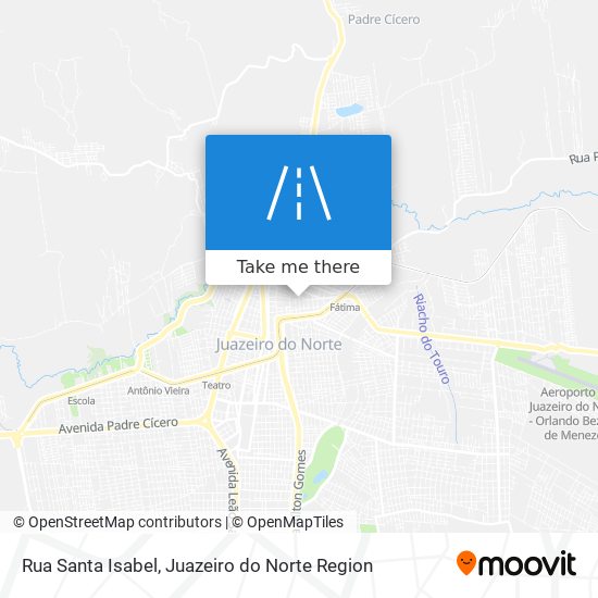 Mapa Rua Santa Isabel