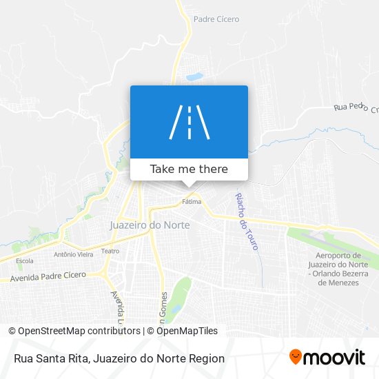 Mapa Rua Santa Rita