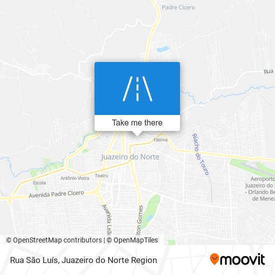 Mapa Rua São Luís
