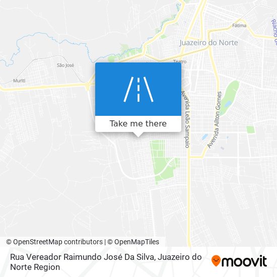 Mapa Rua Vereador Raimundo José Da Silva