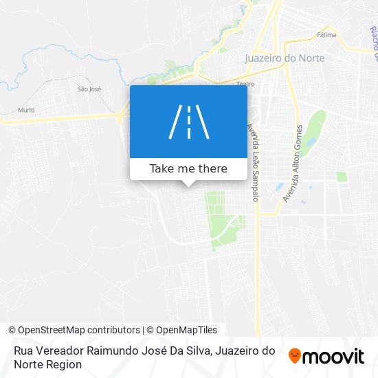 Rua Vereador Raimundo José Da Silva map