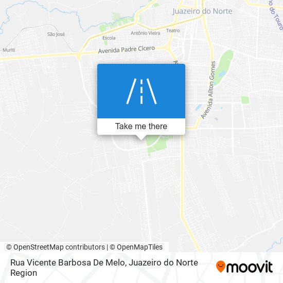 Mapa Rua Vicente Barbosa De Melo