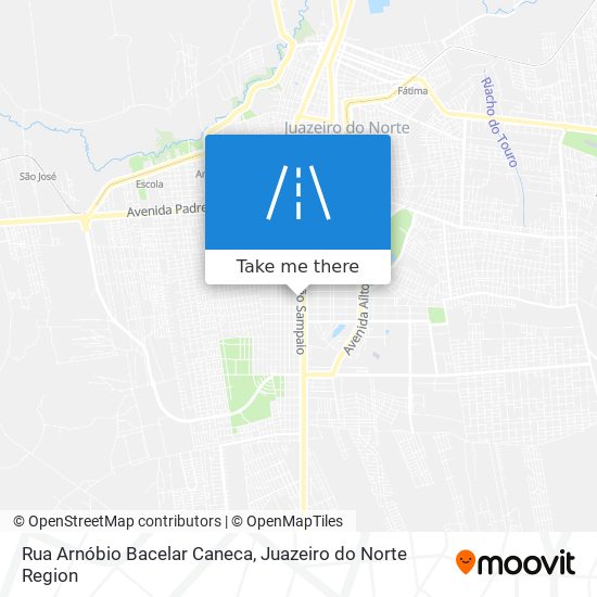 Mapa Rua Arnóbio Bacelar Caneca