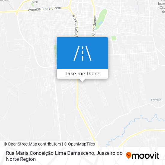 Mapa Rua Maria Conceição Lima Damasceno