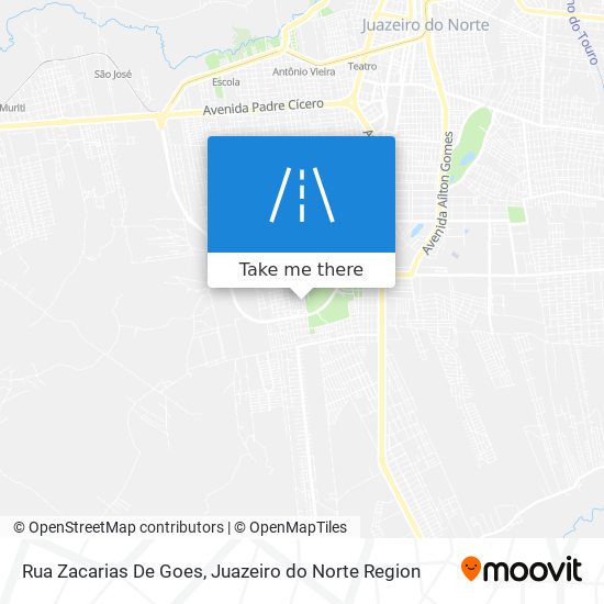 Mapa Rua Zacarias De Goes