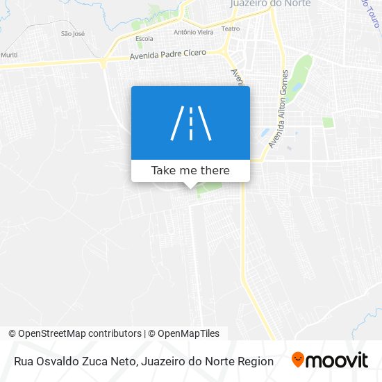 Mapa Rua Osvaldo Zuca Neto