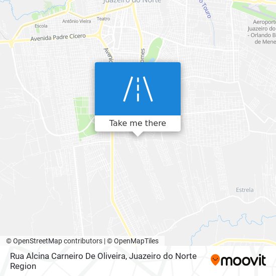 Mapa Rua Alcina Carneiro De Oliveira