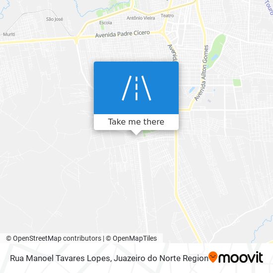 Mapa Rua Manoel Tavares Lopes